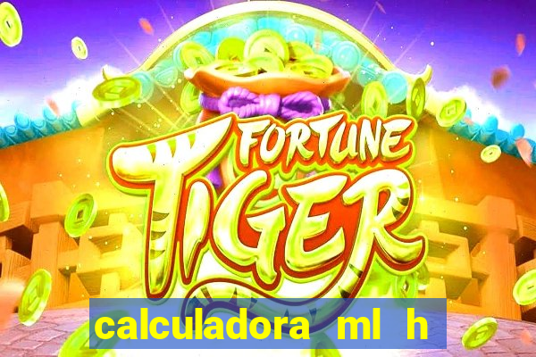 calculadora ml h para mcg kg min